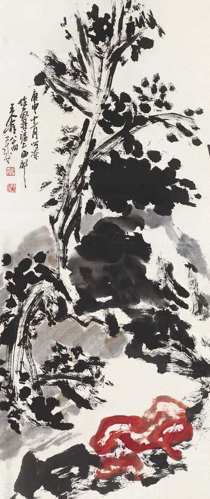 王个簃 花卉 立轴